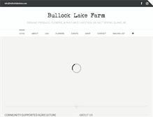 Tablet Screenshot of bullocklakefarm.com